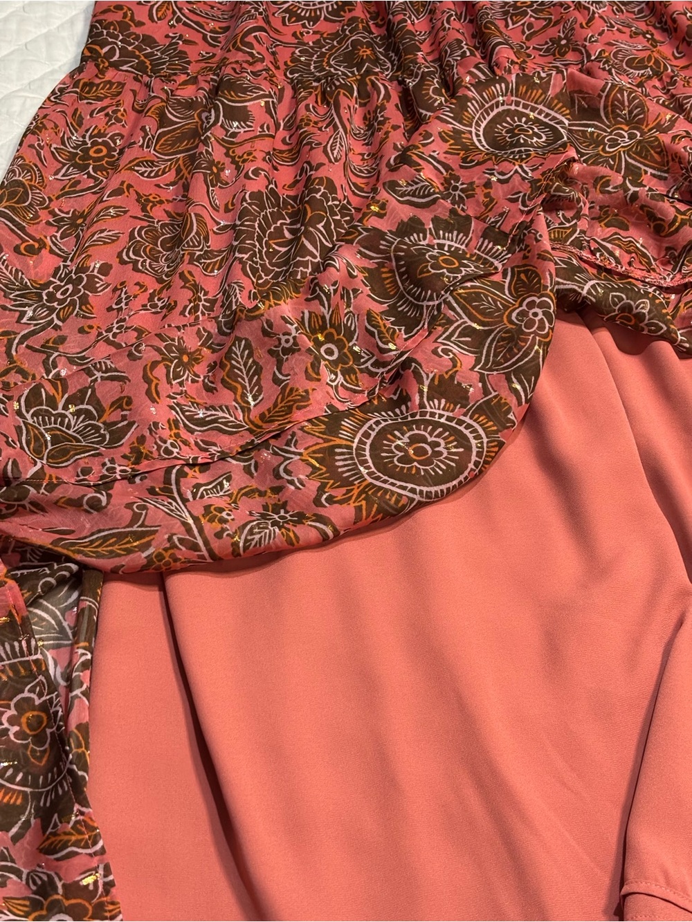 EUC Boden Paisley Tiered Smocked Maxi Dress with pockets Size 16/18 - Picture 9 of 13
